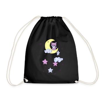 Fuchs im Mond - Turnbeutel - Schwarz - Vorne