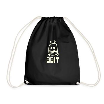 8bit computer - Drawstring Bag - black - Front