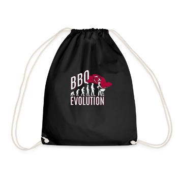 BBQ Evolution - Grillen - Turnbeutel - Schwarz - Vorne