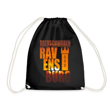 Ravensburg Oberschwaben - Turnbeutel - Schwarz - Vorne