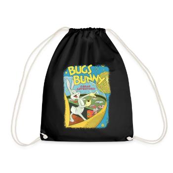 Looney Tunes Bugs Bunny Adventure Vintage - Drawstring Bag - black - Front