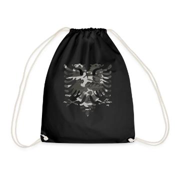 Albanischer Adler - Turnbeutel - Schwarz - Vorne