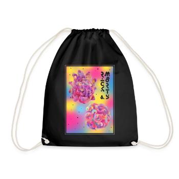 Rick And Morty Pop Culture Space - Drawstring Bag - black - Front