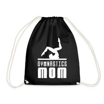 Gymnastics Mama Gymnast Gymnast Gymnastin - Drawstring Bag - black - Front