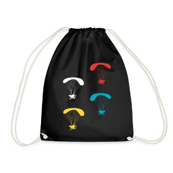 Parapluie motorisée parapente pilote - Sac de sport léger - noir - Devant