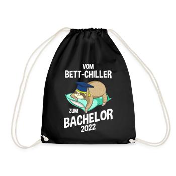 From bed chiller to Bachelor 2022 sloth - Drawstring Bag - black - Front