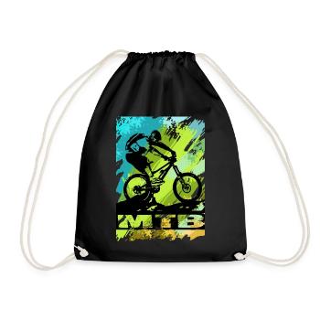 MTB Bike - Turnbeutel - Schwarz - Vorne