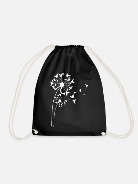 Dandelion Pigeon Flower - Turnbeutel - Schwarz