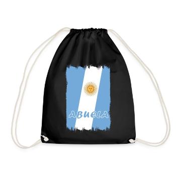Design grand-mère Argentine - Sac de sport léger - noir - Devant