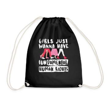 Droits des femmes Femmes Graphique - Sac de sport léger - noir - Devant