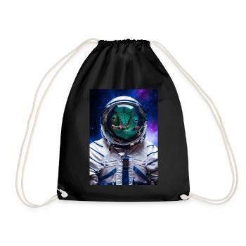 Panther Chameleon Astronaute Spaceman - Sac de sport léger - noir - Devant