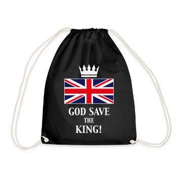 God Save The King! (England / Great Britain / 3C) - Turnbeutel - Schwarz - Vorne