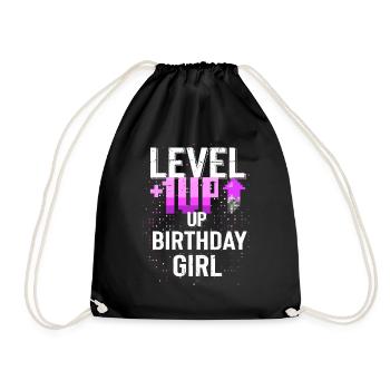 Joyeux anniversaire, Gamer Girl: Bold Pixel Fun Gift - Sac de sport léger - noir - Devant