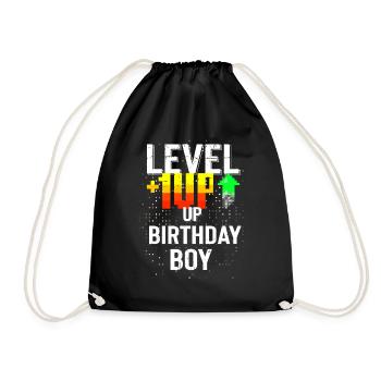 Joyeux anniversaire, Gamer Boy: Bold Pixel Fun Gift - Sac de sport léger - noir - Devant