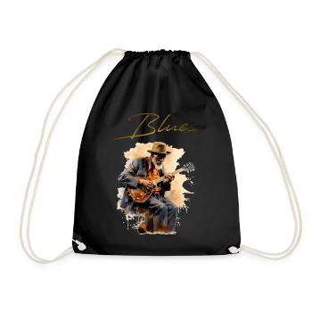Blues 2 - Drawstring Bag - black - Front