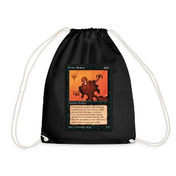 Magic: The Gathering Game Card Of Nether Shadow - Drawstring Bag - black - Front