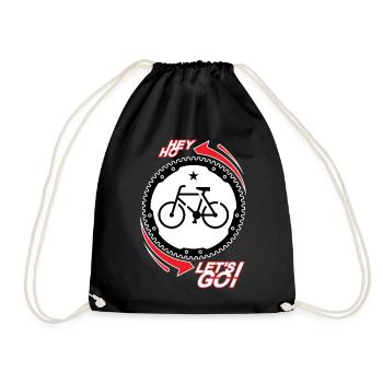 HEY HO - VÉLO - ALLONS-Y! - Sac de sport léger - noir - Devant