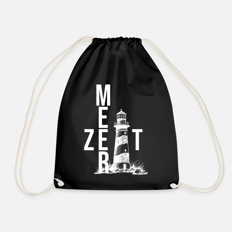 Meer Zeit - Turnbeutel - Schwarz