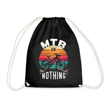 Conception de citation d’aventure en VTT - Sac de sport léger - noir - Devant