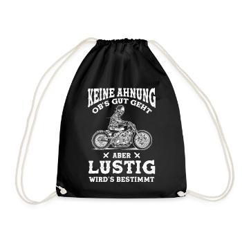 Je ne sais pas si ça va bien se passer mais ça va être une moto - Sac de sport léger - noir - Devant