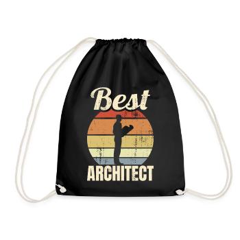 Great architect - Drawstring Bag - black - Front