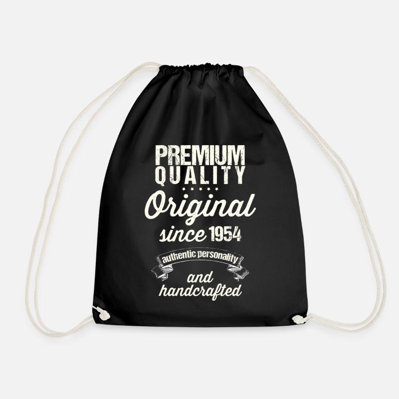 Year 1954 - Drawstring Bag - black