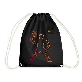 Racquetball Men's Racquetball Play Pickleball - Drawstring Bag - black - Front
