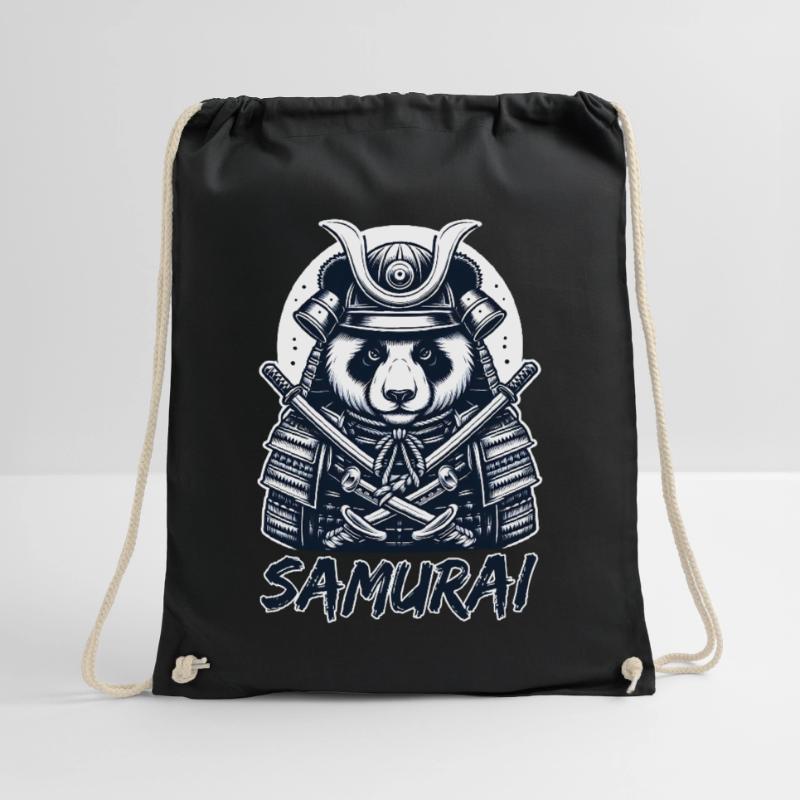 Warrior Panda: Umarme den Geist des Samurai Turnbeutel