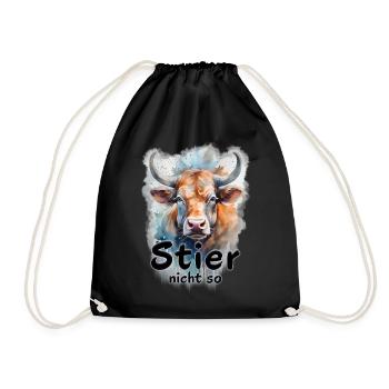 Taurus (me) not so (on) - Drawstring Bag - black - Front