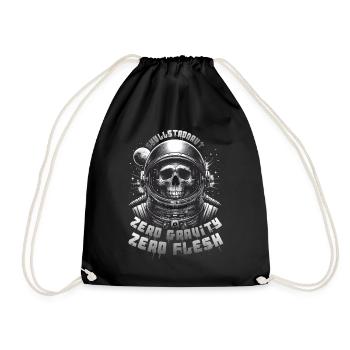 Astronaute Crâne : Skullstronaut, Apesanteur - Sac de sport léger - noir - Devant