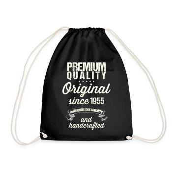 Né en 1955 - Sac de sport léger - noir - Devant