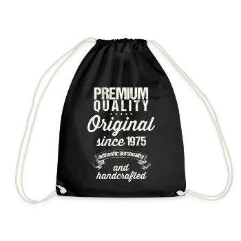 Né en 1975 - Sac de sport léger - noir - Devant