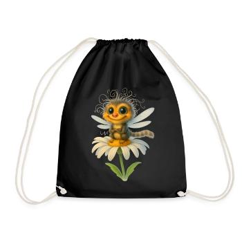 Magical mythical creature - kawaii style meets fantasy - Drawstring Bag - black - Front
