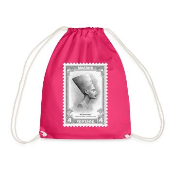 Nofretete-Stempel - Turnbeutel - Fuchsia - Vorne