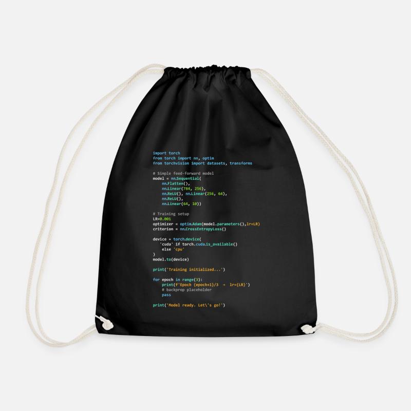 Programmierer Humor - Entwickler Logik und Technik - Turnbeutel - Schwarz