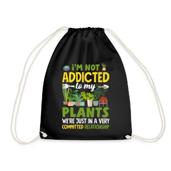 Cadeaux pour les jardins et les amoureux des plantes - Sac de sport léger - noir - Devant