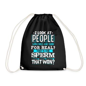 Sérieusement, c’était le sperme qui a gagné le devis Design - Sac de sport léger - noir - Devant