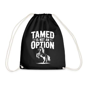 Dompté n’est pas une option - Sac de sport léger - noir - Devant