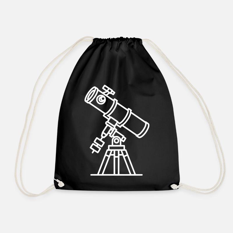 Telescope - Drawstring Bag - black