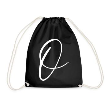 O - Drawstring Bag - black - Front
