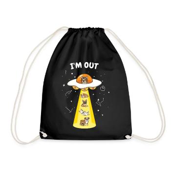 UFO Beam Dogs Galactic Crew - Sac de sport léger - noir - Devant