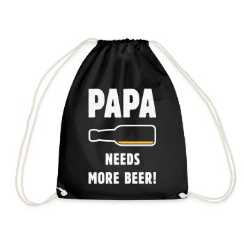 Papa a besoin de plus de bière ! (Bière Père Papa / NEG 2C) - Sac de sport léger - noir - Devant