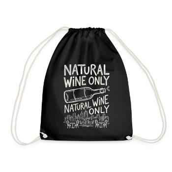 Natural Wine Gourmet - Turnbeutel - Schwarz - Vorne