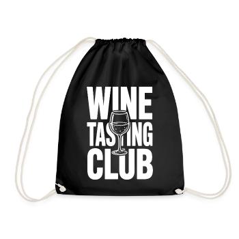 Wine Tasting Club - Turnbeutel - Schwarz - Vorne