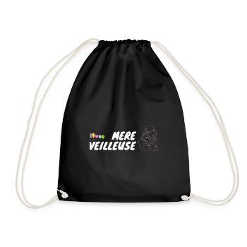 Mère veilleuse - Sac de sport léger - noir - Devant