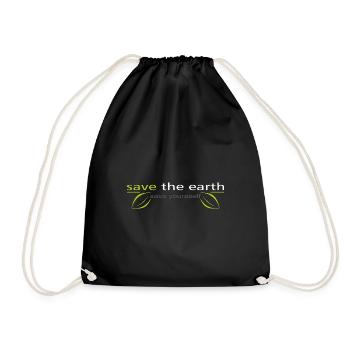 save_the_earth - Sac de sport léger - noir - Devant