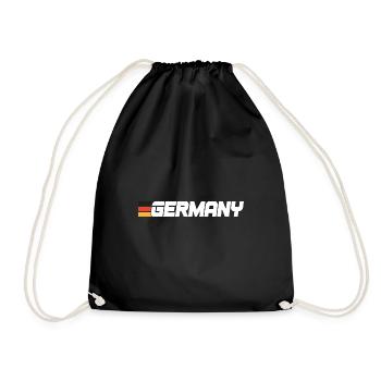 Drapeau rétro Jersey Allemagne - Sac de sport léger - noir - Devant