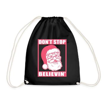 Noël Noël n’arrêtez pas Believin' Cadeau de Noël - Sac de sport léger - noir - Devant