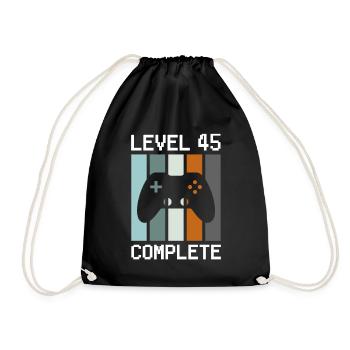 Anniversaire du joueur Niveau 45 Terminé - Sac de sport léger - noir - Devant