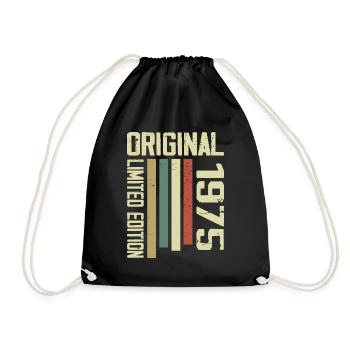 Retro 1975 cadeau 49e anniversaire Vintage 1975 - Sac de sport léger - noir - Devant